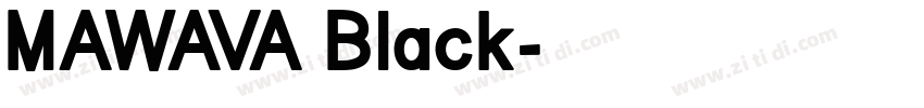 MAWAVA Black字体转换